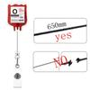Stylish Blood Type Badge Holder Blood Type Badge Reel Acrylic Material Badge Holder Perfect for Healthcare Professionals