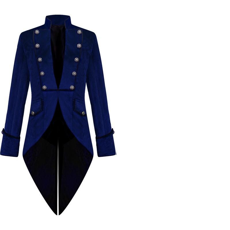 Medieval Retro Costumes Drama Performance Costumes Men's Clothing Medium Length Punk Holiday Retro Tailcoats Props