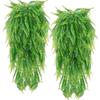 2pcs Green Artificial Green Foliage 31.50in Artificial Leaf Decor Decorative Fake Plants  Garden