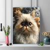 Persian cat Pattern  3pcs 100% Round Full Drill 5D DIY Diamond Painting Embroidery Cross Stitch Rhinestone Décor