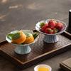 Zen Lotus Ceramic High-Foot Dessert Plate
