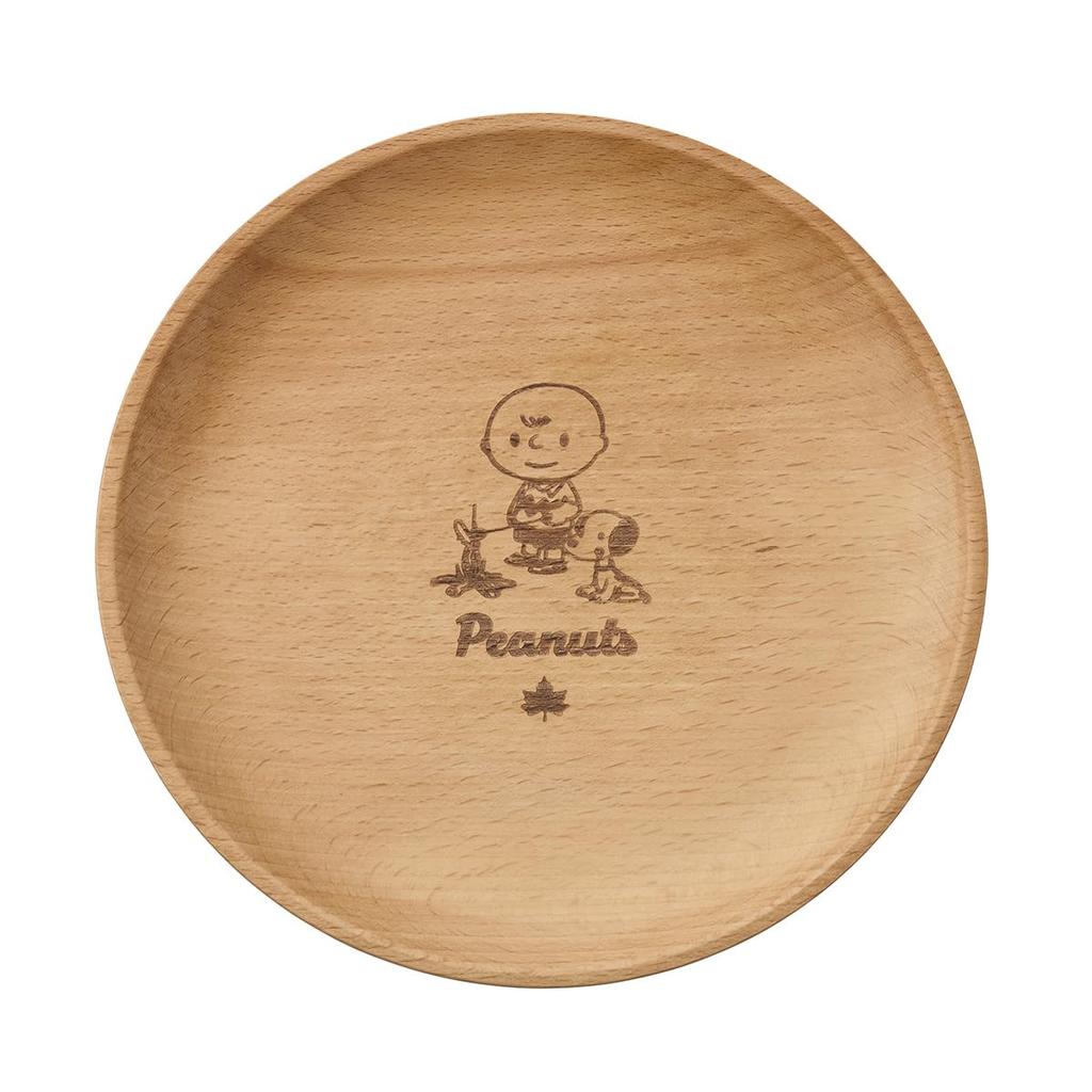 LOGOS SNOOPY (PEANUTS 75 Years) Wooden Plate 86001136
