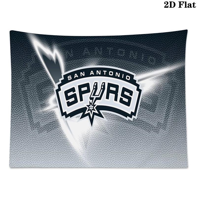 SA Spurs Wall Tapestry Aesthetic Wall Hanging Printed Fabric Blanket Decorative Tapestries for Bedroom Living Room Home Decor