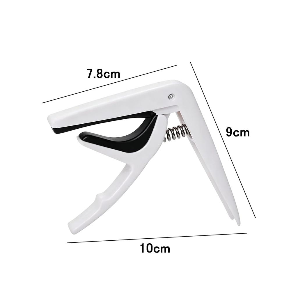 guitar lightweight compatible with and bass Soft key change Suitable for beginners and One-touch capo, plastic, acoustic, electric, guitars. pad,