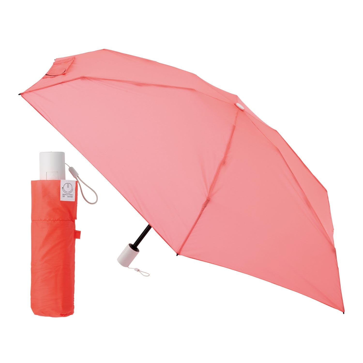 

Складной зонт Miracle Tech Ultra Compact, автоматически открывающийся и закрывающийся в сложенном виде, небольшой, легкий, спицы 50 см, защита от ультрафиолета 10323