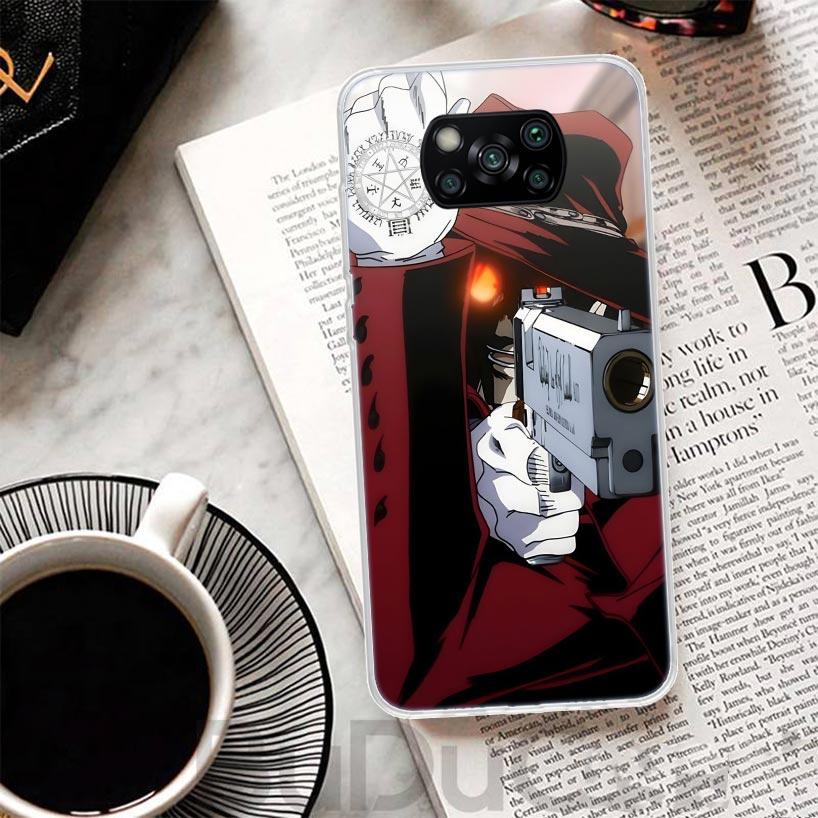 A-Alucard Hellsing Anime Cover For Xiaomi Poco X7 X6 X5 Pro X3 Nfc F7 Ultra Phone Case F6 F5 X4 F4 Gt F3 M6 M5S M4 M3 Print Shel