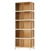 1Pc Foldableing Storage Cabinet Home Living Room Bedroom Gap Storage Cabinet Bedside Sliding Door Finishing Storage Cabinet