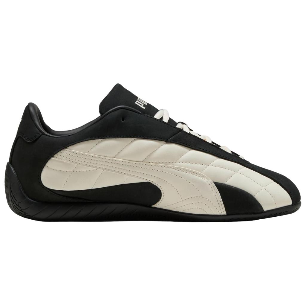 Puma Speedcat Plus Top Grain Cow Leather Support Lightweight Thermal Low Top Casual Shoes Unisex Black White 403429-03