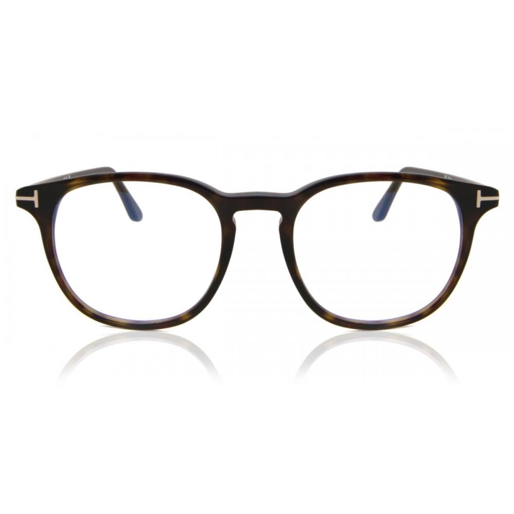

Tom Ford Ft5832 B Blue Light Block 052 Men Eyeglasses Dark Tortoise/48
