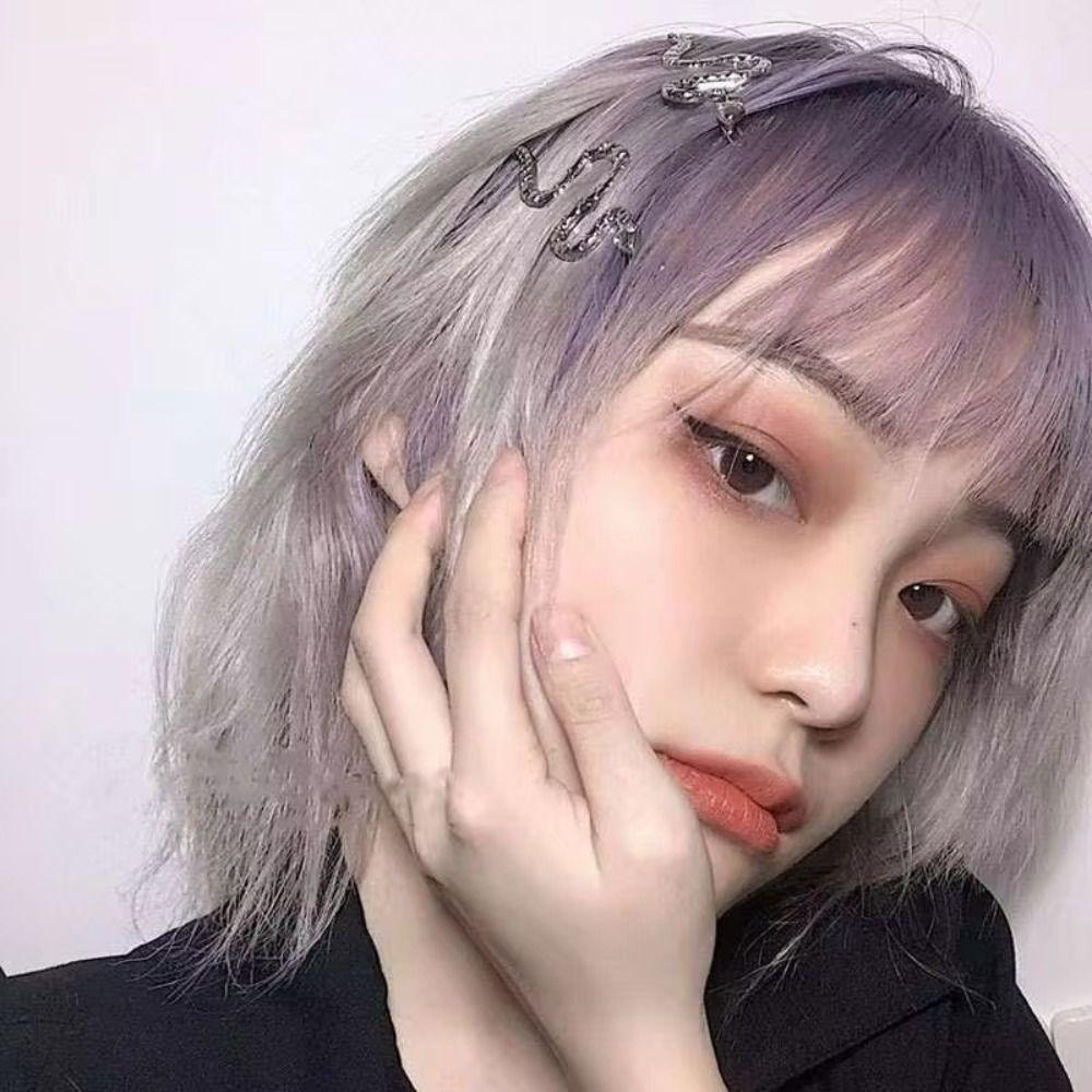 4pcs Punk Metal Retro Barrette Creative Hair Clip Set Gothic Snake Hairpin  Headwear Accessories