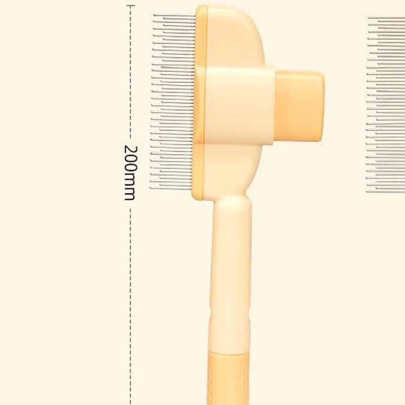 Qiao Self-Cleaning Pet De-Shedding Rake Comb (2-Pack)