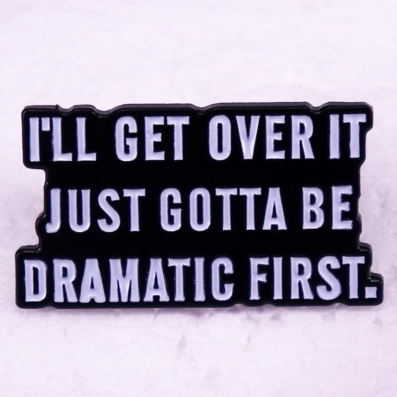 Overcome Emblem: Dramatize Badge Brooch