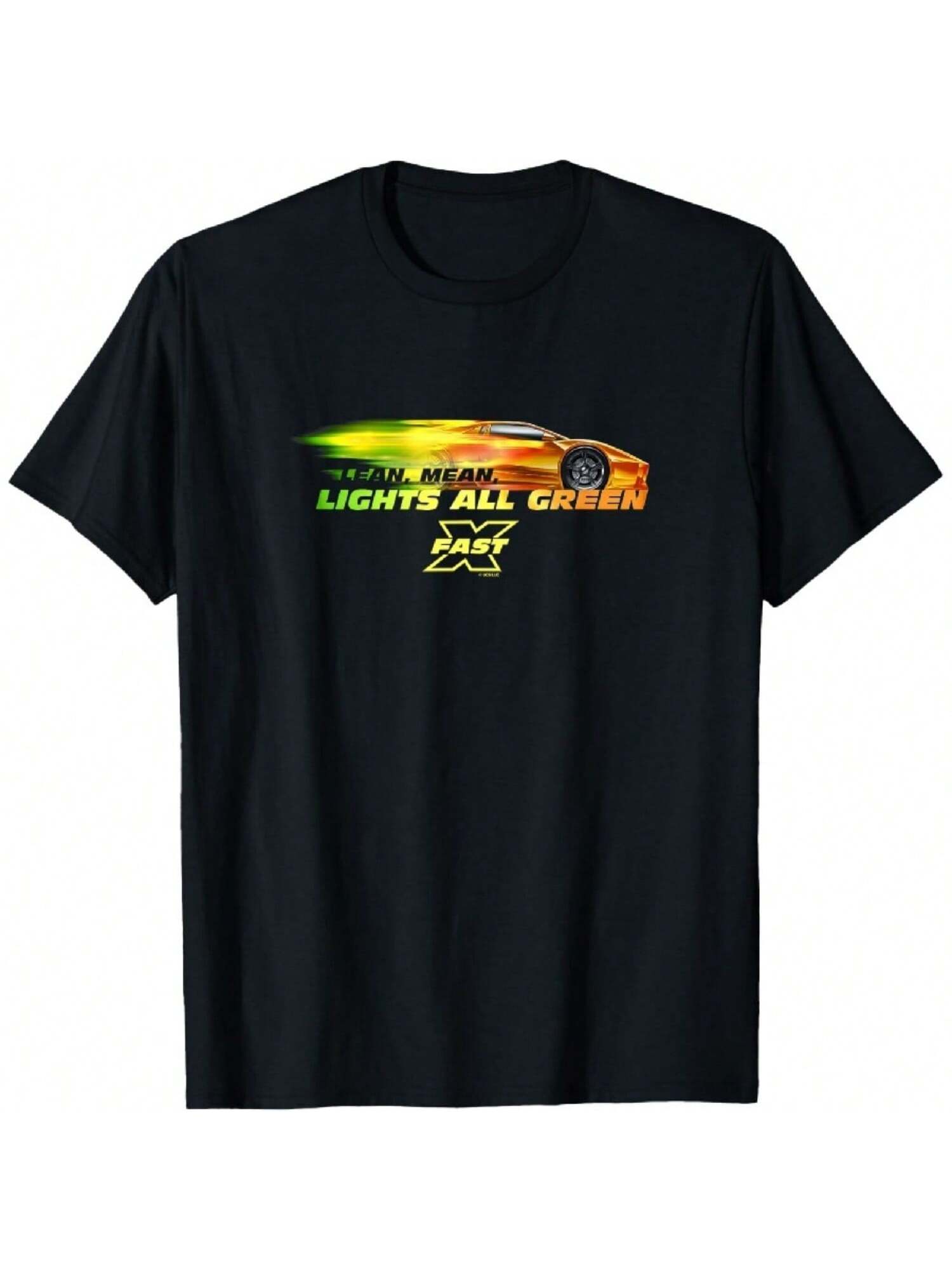 Fast X Lean Mean Lights All Green Gradient T-Shirt S разноцветный