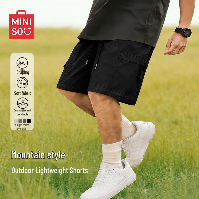 

MINISO Men s Techwear Cargo Shorts M