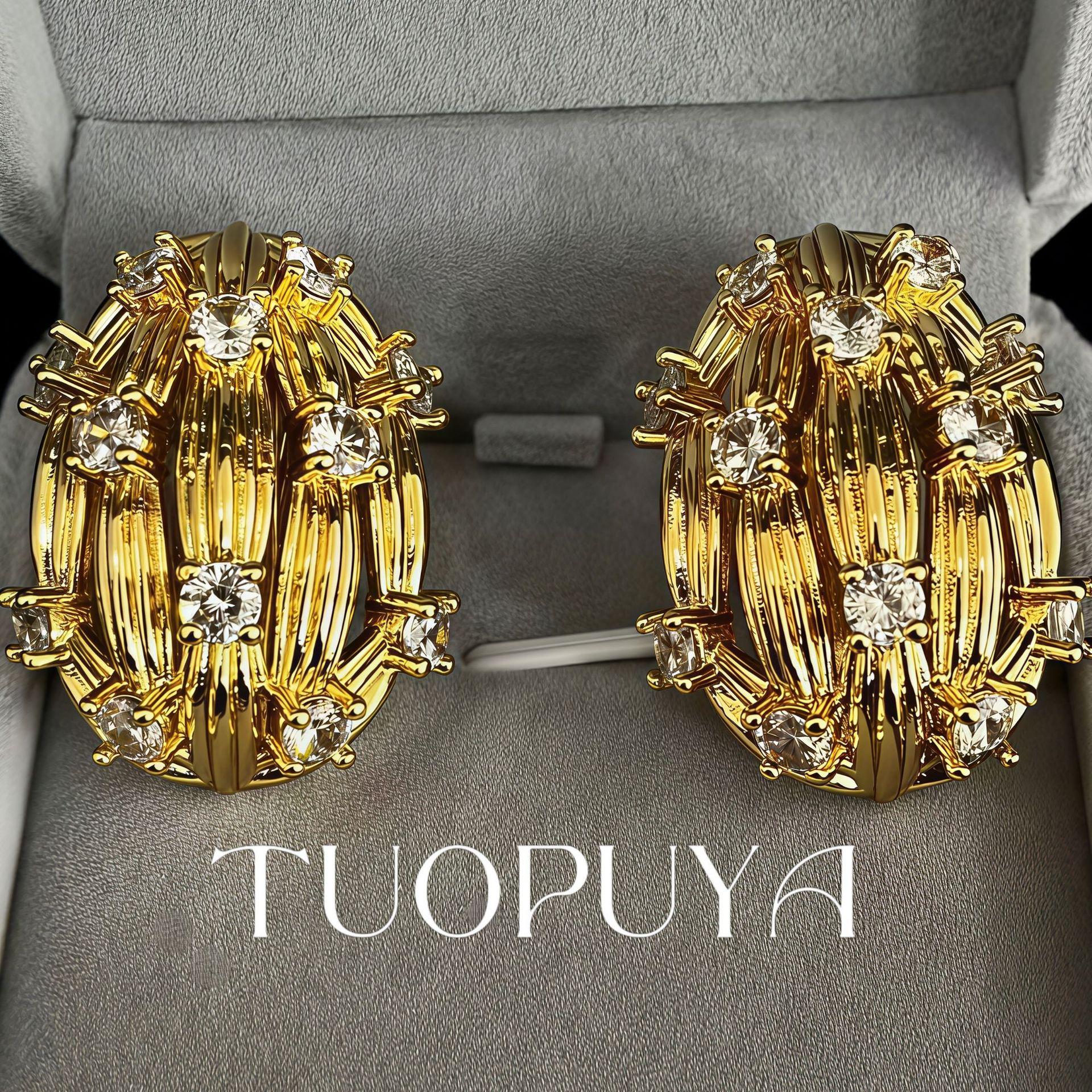 Elegant French Zirconia Teardrop Dangle Earrings - High-End Style