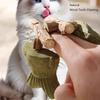 Realistic Fish Shaped Cat Chew Toy Durable Teething Bone For Kittens With Silvervine And Catnip