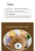 Love Bear Plush Doll: Croissant Cheese Style - Cute Companion Gift Toy