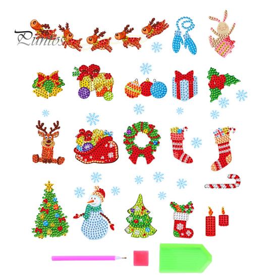 

1 компл. наклейки с алмазной живописью DIY мультфильм рождественские наклейки ремесла для чехла для телефона украшение для рюкзака с чашкой Sets