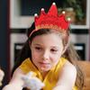 LED Light Up Birthday Crown Hat for Adults Party Accessory Flashing Modes Adjustable Non-Woven Plastic Glow Crown Hat