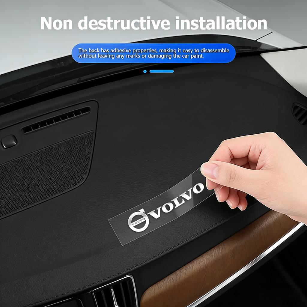 3D Metall-Emblem Aufkleber Auto Innenraum Dekoration Styling Aufkleber Für Volvo AWD S60 XC60 XC40 XC90 V60 S80 S90 V90 S60L D4 D5 T5 T6
