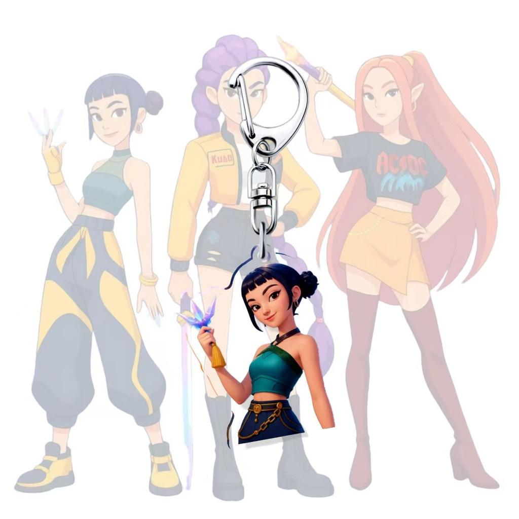 Hexenjäger Acryl Schlüsselanhänger Rumi Mirazoi Anime Peripherie Rucksack Anhänger Dekoration