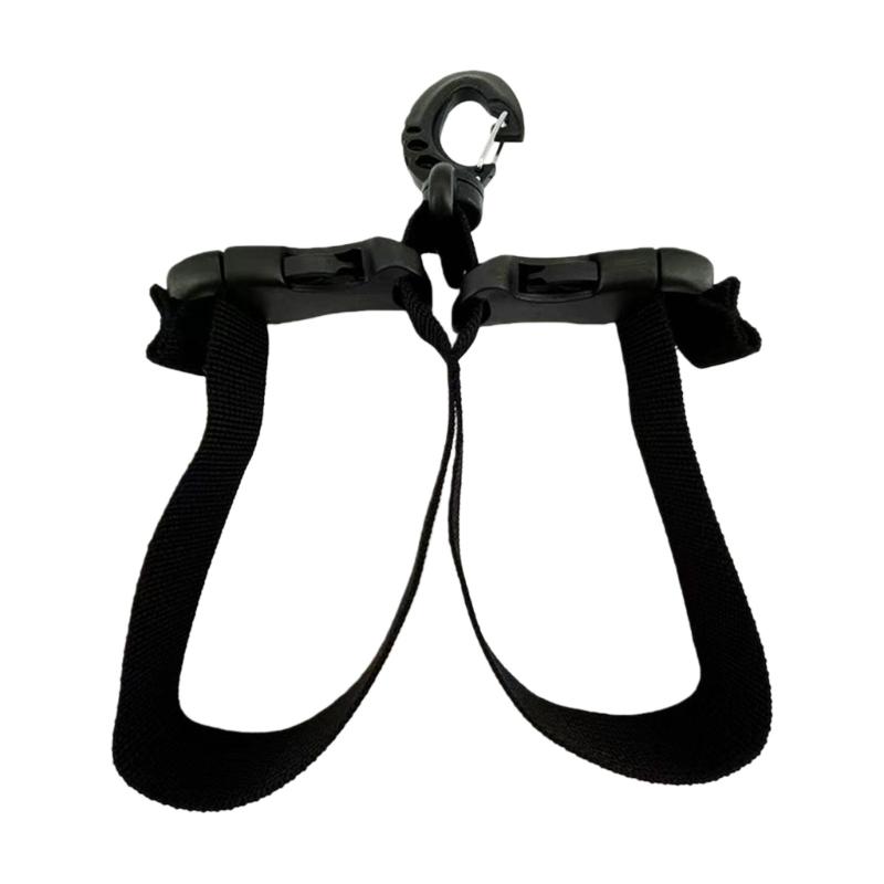 

Swim Fin Strap with Ergonomic Fit, Quick Releases Adjustable Fin Strap Double Buckle for Scubas Diving Swimming Gear чорний