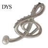 Unique Hair Clip Claw Musical Note Shape Faux Pearl Wedding Back Head Shower Decorative Accessory