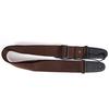 Cotton Adjustable Faux Leather Ends Acoustic Electric Guitar Bass Sling Strap