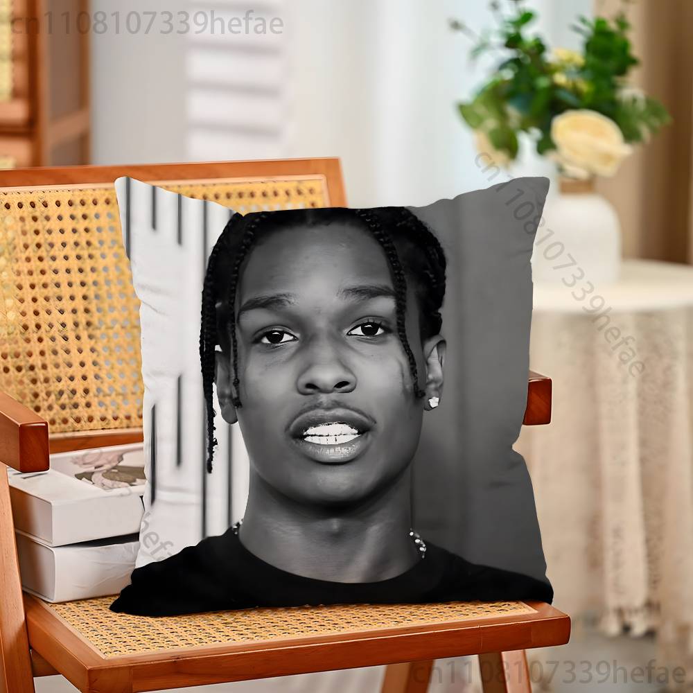 Rapper AASAP RRocky Print Polyester Pillow Case for Valentine gift Home Sofa Cushion Cover Decoration Custom