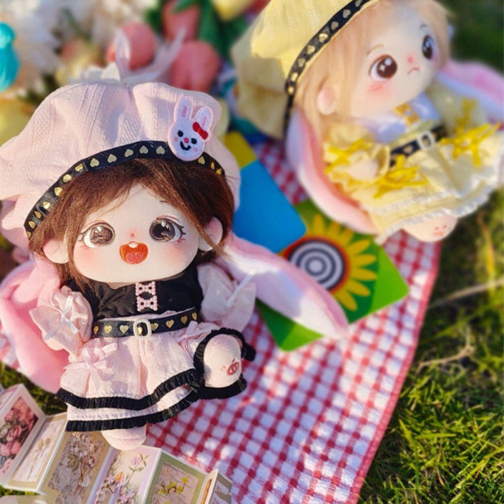 20CM Doll Clothes Doll Accessories Doll Mini Dress NEW Miniature Dress Cap Suit  Toy