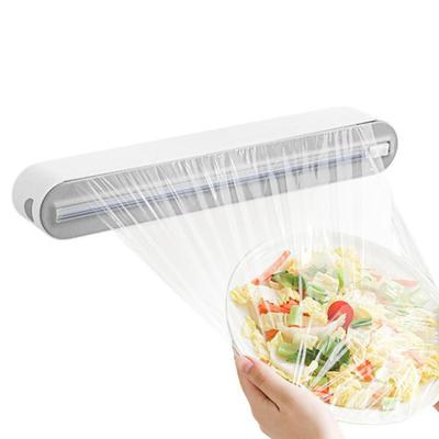 Magnetic Refillable Plastic Wrap Dispenser With Cutter Kitchen Wrap Dispenser For Cutting PP Wrap, Aluminum Foil, Wax Paper
