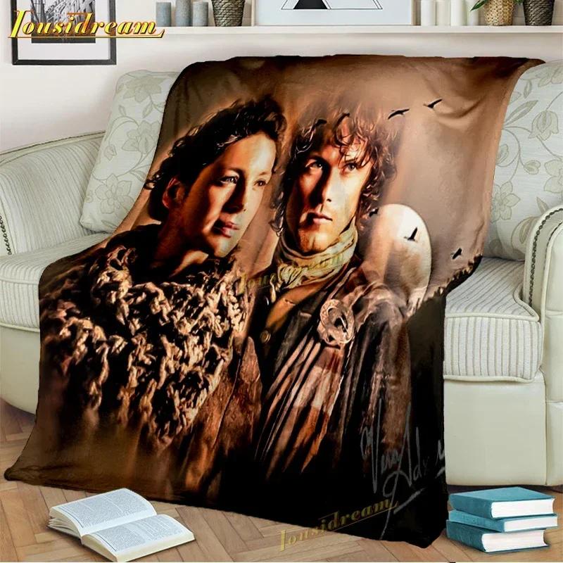 Coperta Outlander Guerra E Amore Flanella Super Morbida Pile Coperte Plaid Leggere E Calde Per Camera Da Letto Divano