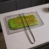 Portable Grill Basket Stainless Steel BBQ Barbecue Grilling Basket With Handle Steak Fish Basket Kitchen Accessories