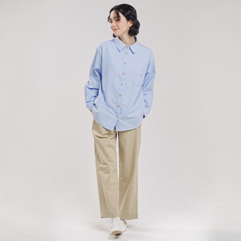 CHIQUITA Loose Shirt (Oxford) Sky 241301Ssk