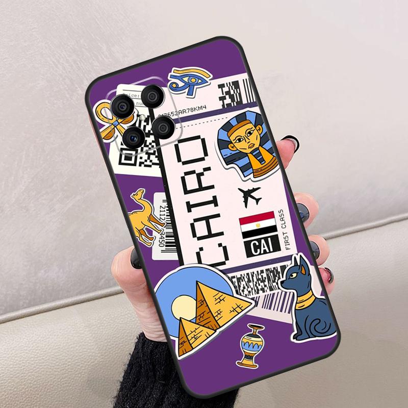 New York TOKYO Traveltickets For Honor Magic 8 Pro 6 7 Lite Case For Honor Win RT 400 200 50 70 90 X8c X8b X9a X9b X9c X9d