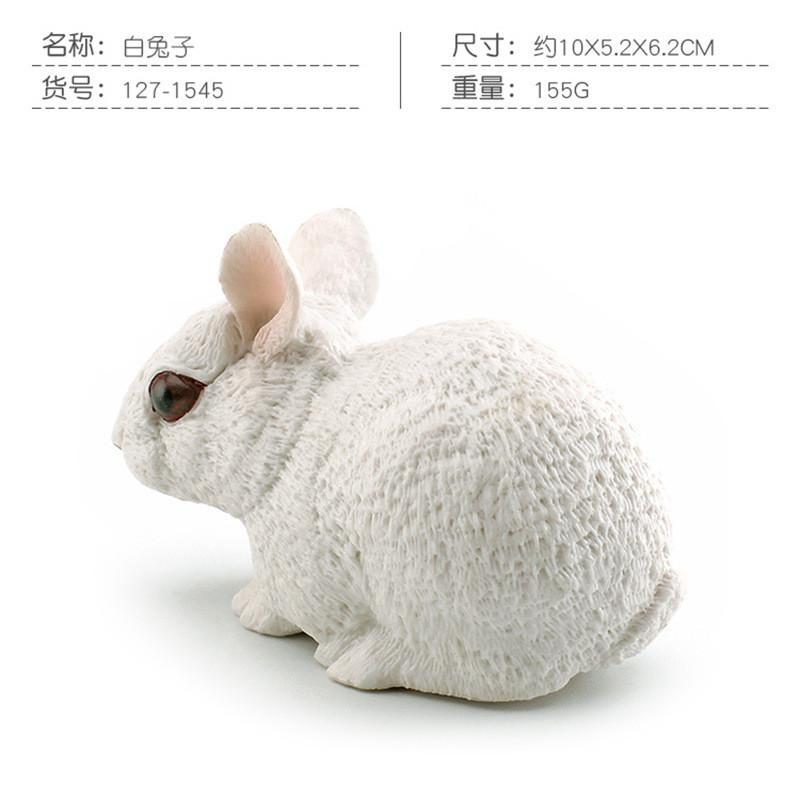 Charming Plastic Rabbit Figurine Realistic Floppy Eared Bunny For Kids Educational Playtime And Imaginative Role Playing