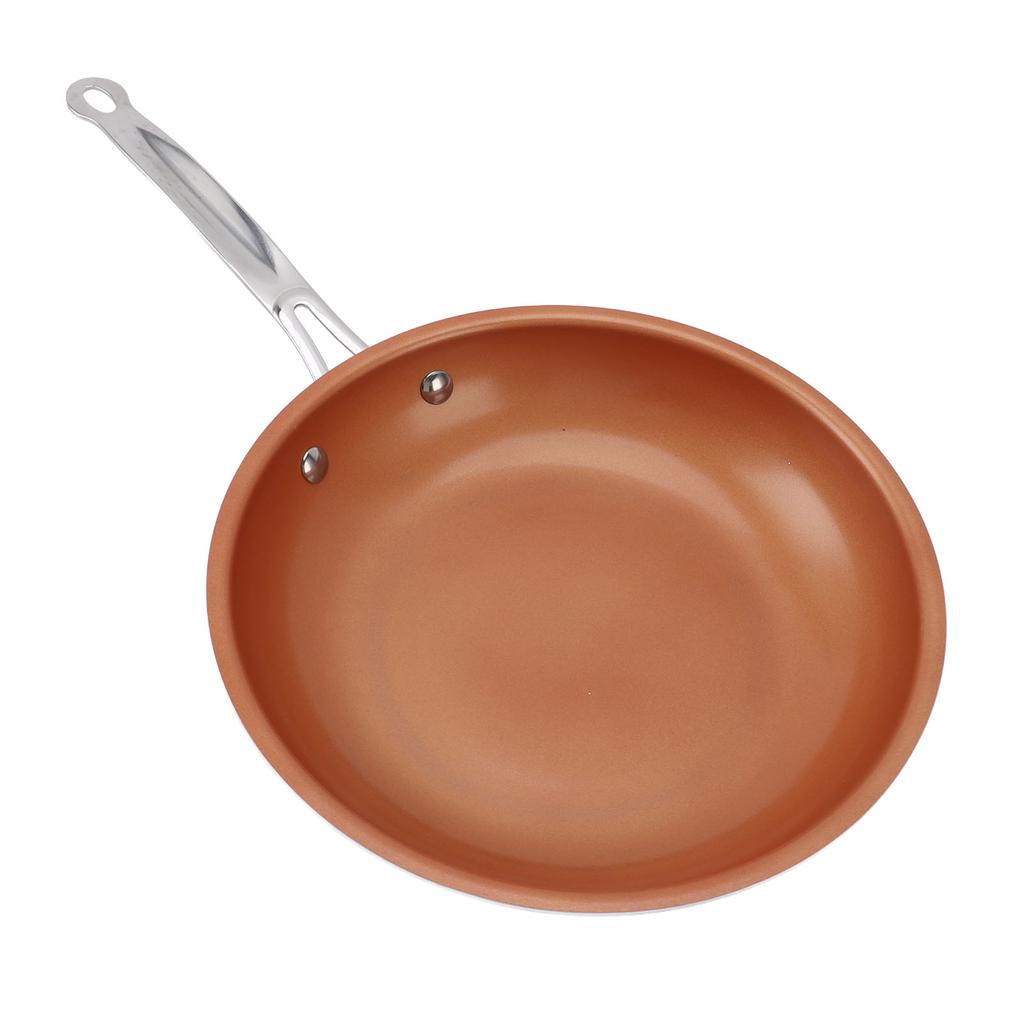 24cm Antihaft-Bratpfanne Vielseitig Aluminium Langer Griff Leicht zu Reinigen Koch-Bratpfanne Kochgeschirr für Heimküche