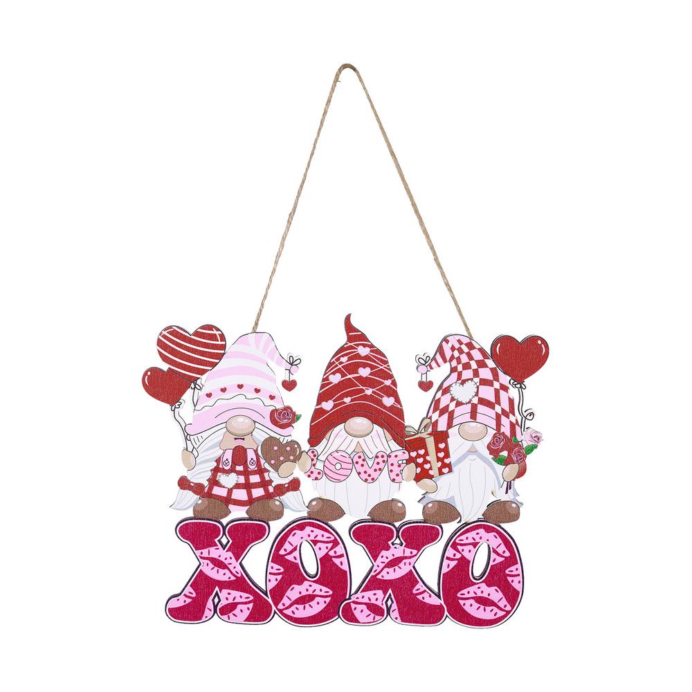 Valentine Tree Ornaments Pink Wooden Valentine's Day Decor Wooden Valentine's Day Decor Delicate and Cute for Doorways Windows