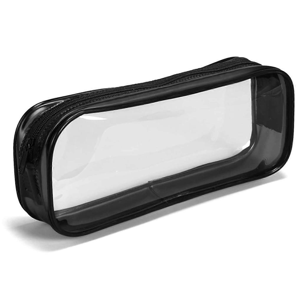 Transparente Federtasche, Transparente Prüfungs-Federtasche, Wasserdichte PVC-Reißverschluss-Kosmetiktasche, Reisegepäck-Tasche Make-up