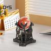 Faux Crystal Ball Display Stand Black Cat Animal Hand Holder Resin Statue Sculpture Home Office Bookshelf Desktop Decoration Ornament