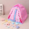 1Set 1:12 Scale Doll Camping Set Playing House Miniature Tent Dollhouse Scene Tent Model  Doll House