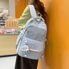 Schoolbag Korean Version 1011 Versatile Large-capacity Schoolbag Female Campus Style Female Junior High School Student College Student Backpack