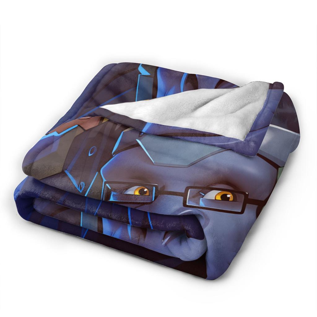 Overwatch Game Tracer Winston Blanket Warm Soft Plush Bedding Throws For Couch Chair Sofa Bed Flannel Bedspread Bed Cover