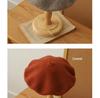 High-Quality Australian Wool Beret: Anti-Pilling, Korean Style, Solid Color, Retro Painter Hat for Girls