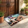 Floor Mat Soft Flannel Rug Non Slip Absorbent Mat for Bathroom Bedroom Home Decor C Code Geass