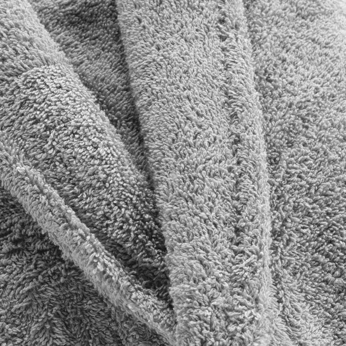 Peignoir Col Chale Tendresse gris perle