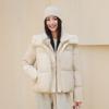 Womens Short Puffer Jacket 2026 Winter Hooded Cotton-Padded Coat Korean Style Casual Warm Outerwear