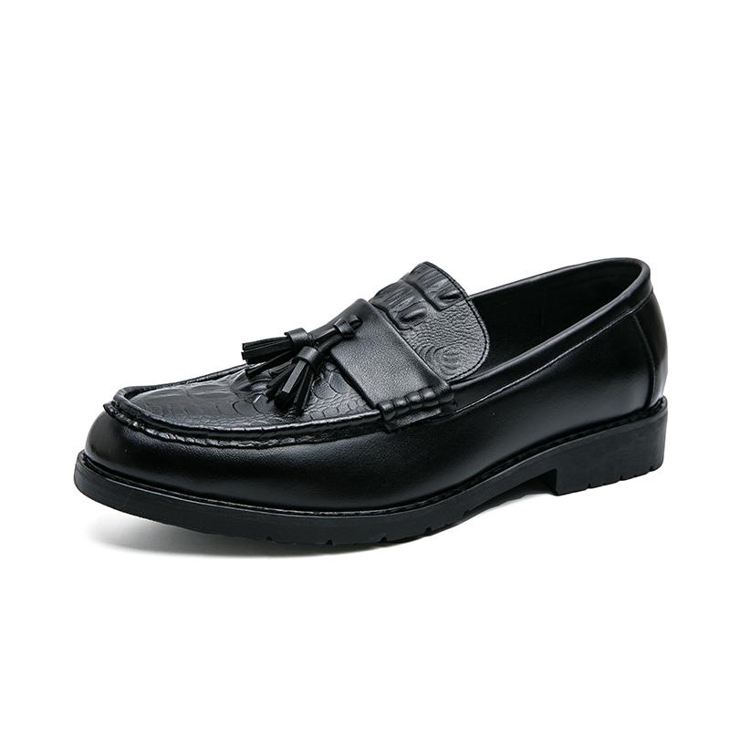 Luxury Brand Mens Loafers Leather Driving Shoes Casual Business Fringed Leather Shoes Slip on Moccasins Fashion Wedding Shoes