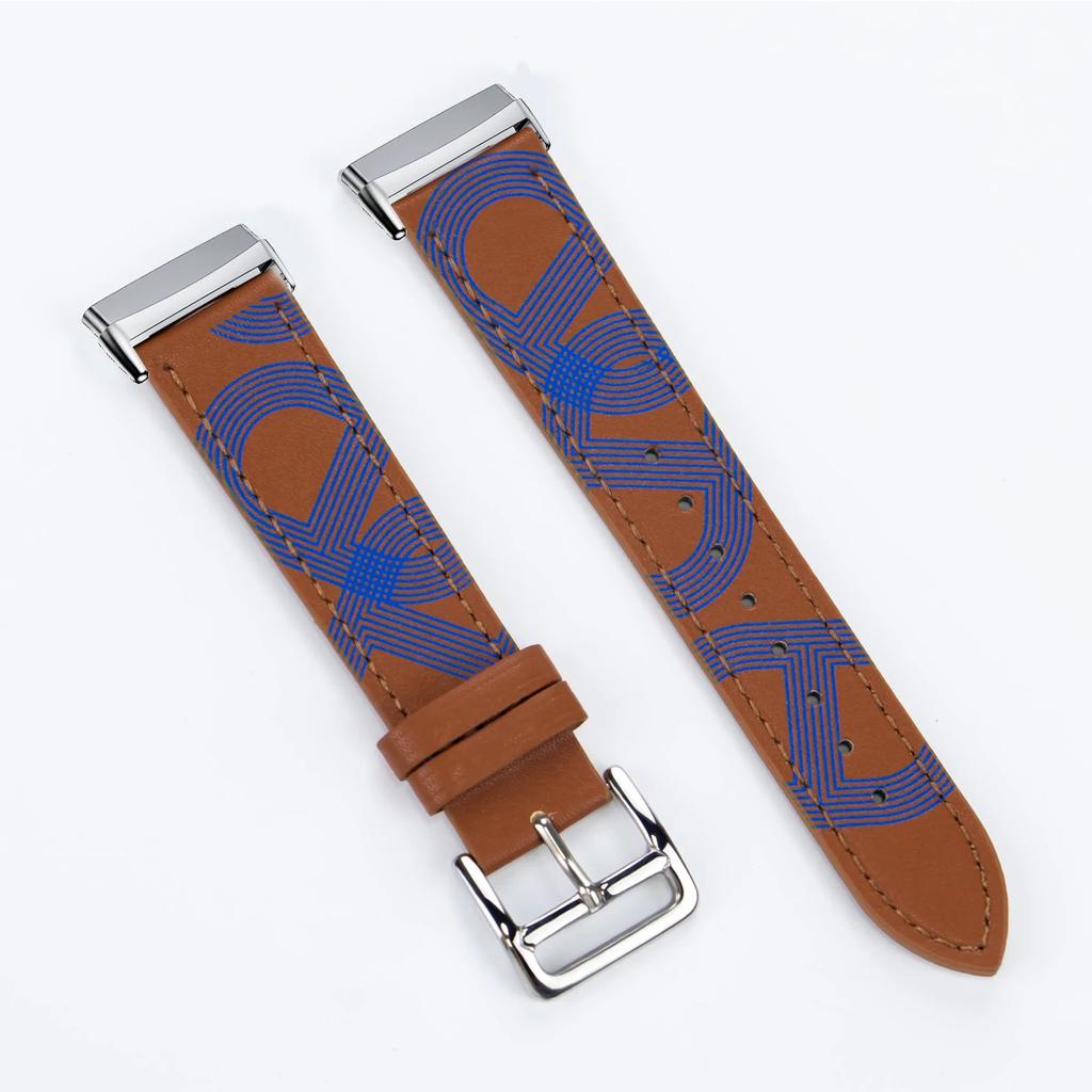 Leather Bracelet Strap For Fitbit Versa 4 3 2 1 Versa Lite Smart Watch Wristband Replacement Strap For Fitbit Sense/sense 2 Watchband