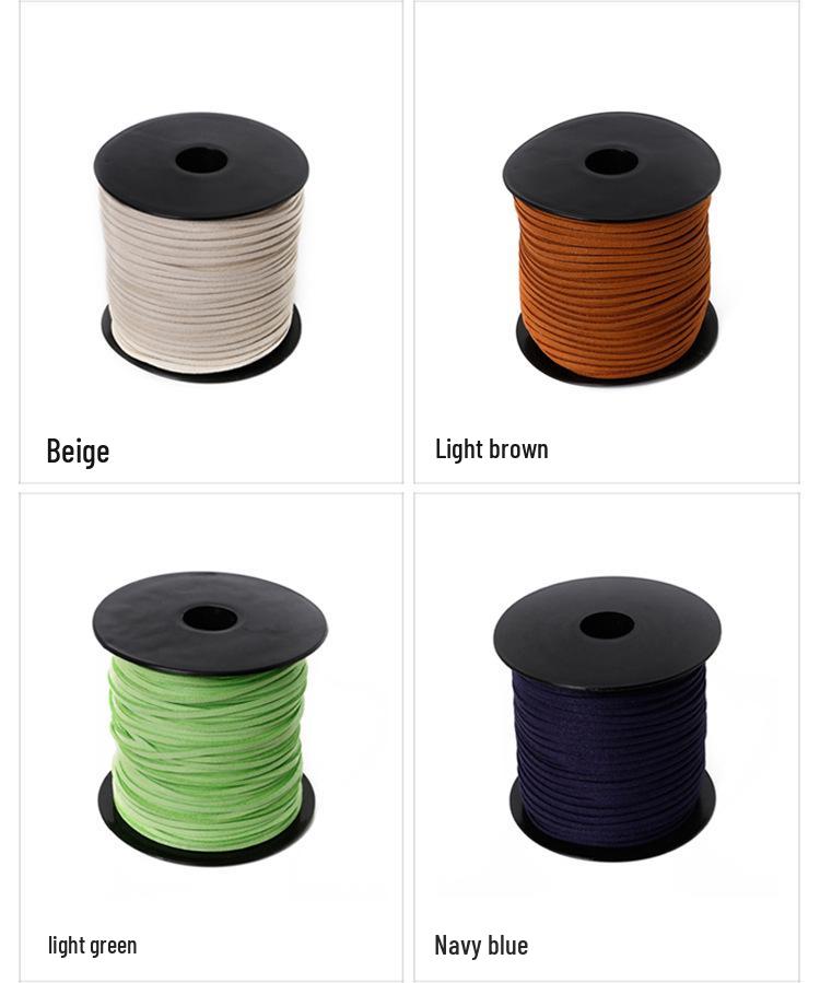 Colorful Korean Suede & Cowhide Woven Bracelet/Necklace Cord